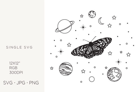Butterfly and Universe: Design Assets