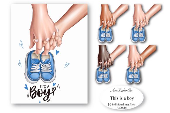 Celebrating New Beginnings with Parents-to-be Clipart