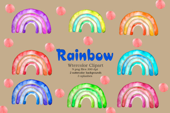 Charming Baby Rainbow Clipart for Creative Projects