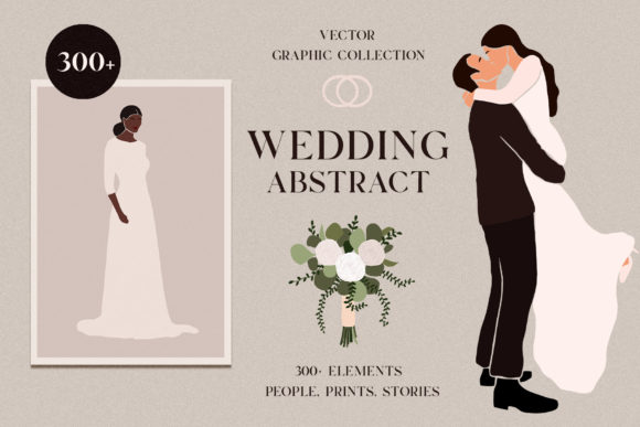 Elevating Modern Design with the Wedding Abstract Graphic Collection