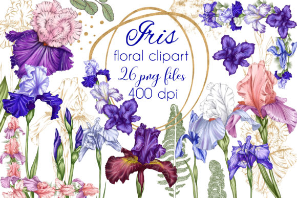 Evaluating the Delicate Iris Flowers Clipart Set for Creative Projects