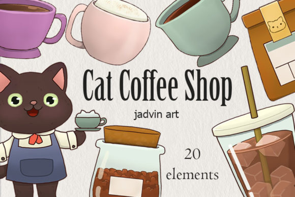 Exploring the Cat Coffee Shop Aesthetic: A Guide to Versatile Digital Illustrations for Creators