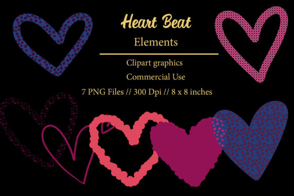 Heart Beat Element Clipart: Elevating Your Creative Projects with High-Quality Digital Assets