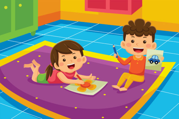 Indoor Activity Cartoon Vector 05: A Practical Resource for Designers and Educators