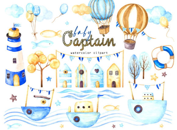Sailing into Style with Watercolor Baby Captains
