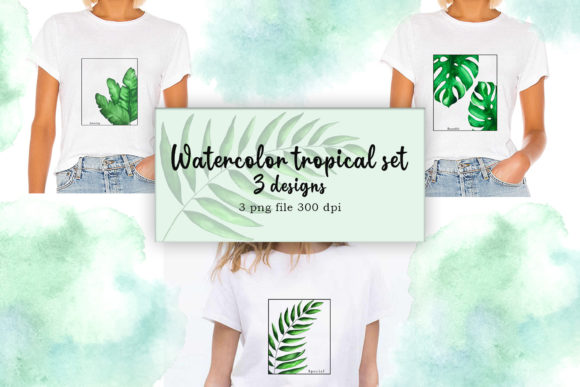 Tropical Clipart and Leaves for Creative Projects