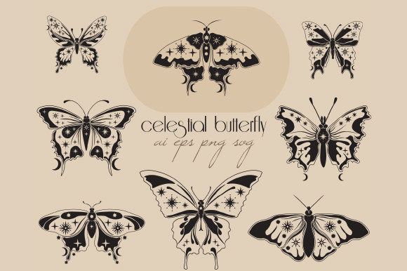 Unlocking Creative Potential: A Guide to Celestial Clipart and Butterfly Moth SVGs for Modern Design