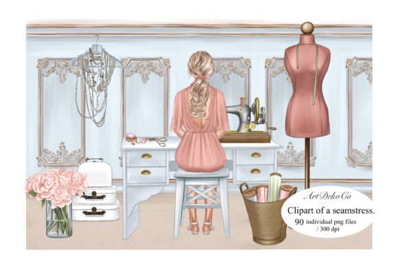 Unlocking Creative Potential with High-Resolution Seamstress and Craft Clipart