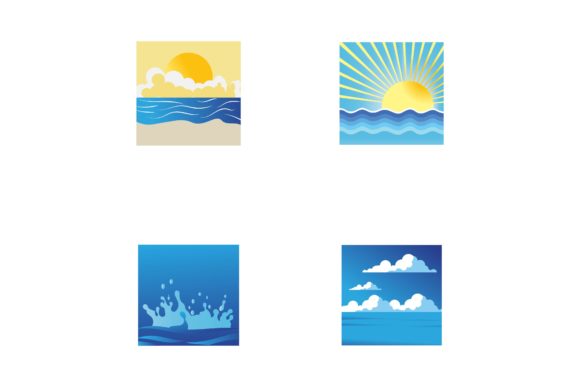 Wave Background Logo Design Guide
